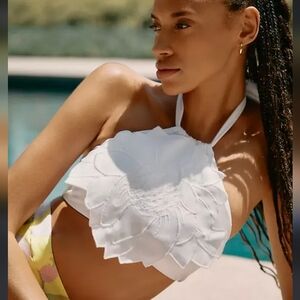 Farm Rio Floral Halter Bikini Top